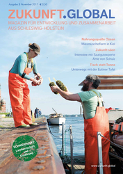 Titelseite des Magazins für Entwicklung und Zusammenarbeit aus Schleswig-Holstein (Nov. 2017)