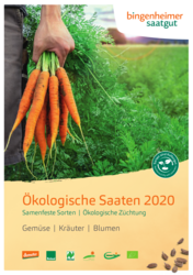 Titelseite bingenheimer saatgut Katalog 2019/20