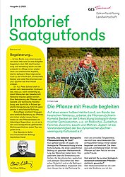 Das Foto auf der Titelseite des Infobrief Saatgutfonds zeigt Kultursaat-Züchterin K. Becker mit selektierten Lauch-Elitepflanzen. Das Foto auf der Titelseite des Infobrief Saatgutfonds zeigt Kultursaat-Züchterin K. Becker mit selektierten Lauch-Elitepflanzen.