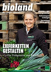 Umschlagseite der Oktoberausgabe des bioland Fachmagazins