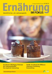 Titelseite Ernährung im Fokus (1-2/2013)